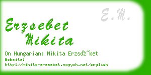 erzsebet mikita business card